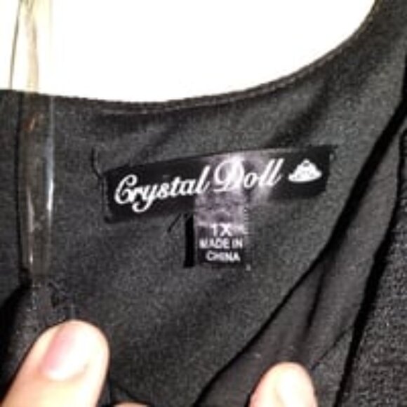 Doll size 1x black dress - Picture 2 of 3